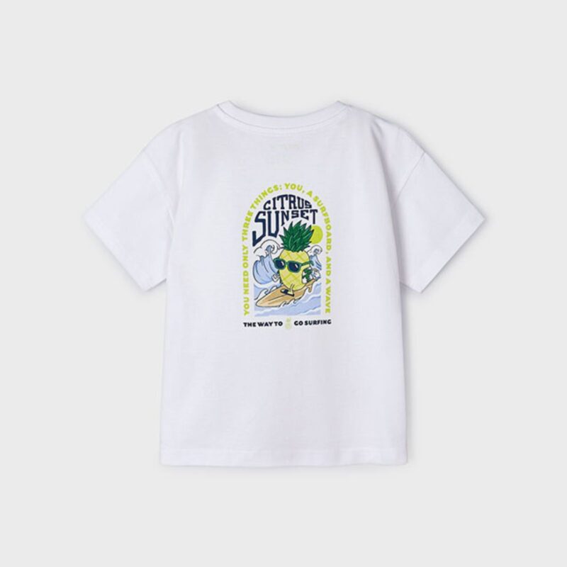 White T-shirt Pineapple - Image 2