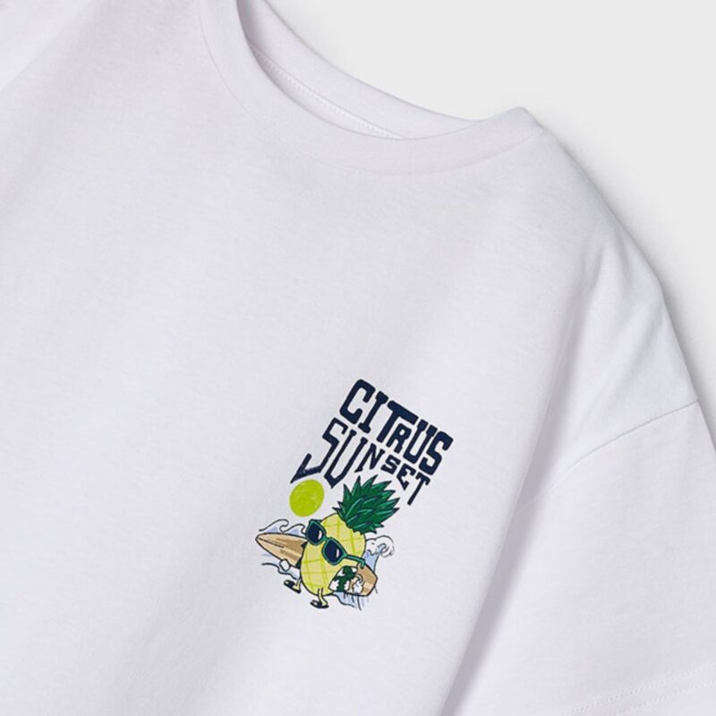 White T-shirt Pineapple - Image 3