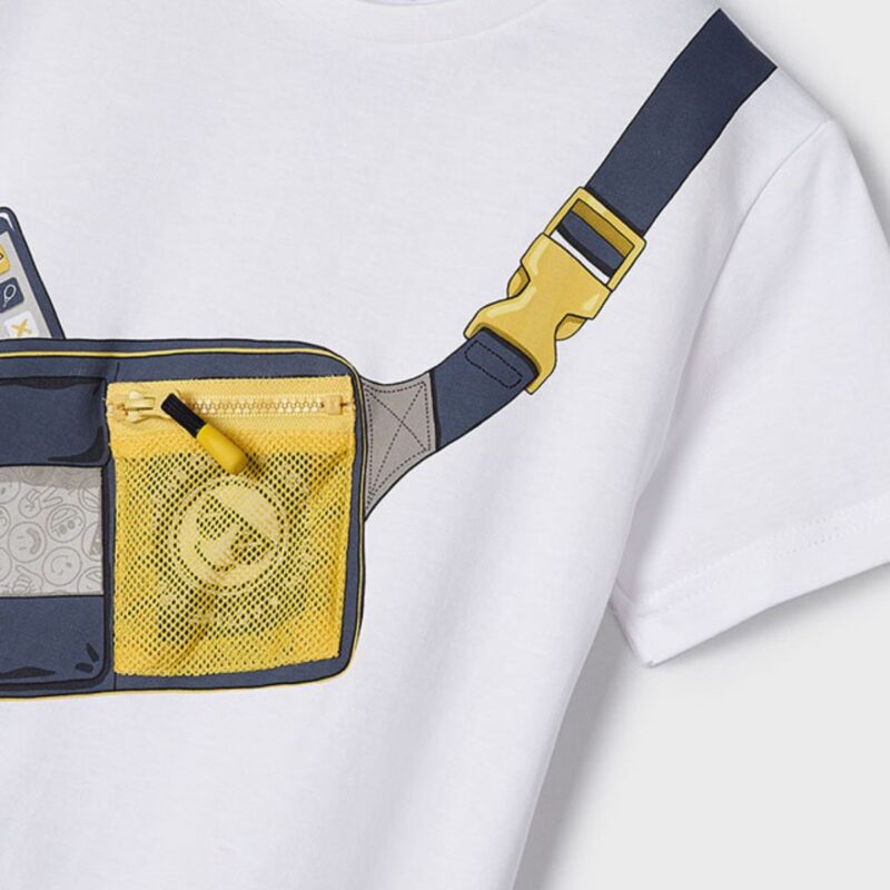 White T-shirt Bumbag - Image 3