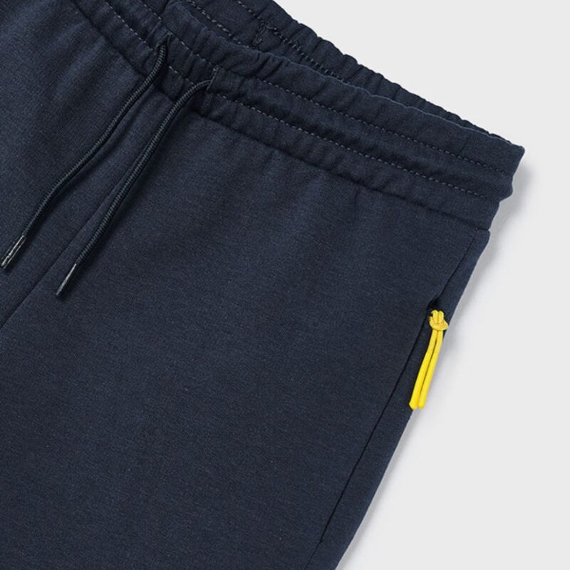 Dark Grey Cotton Shorts With Emblem - Image 3