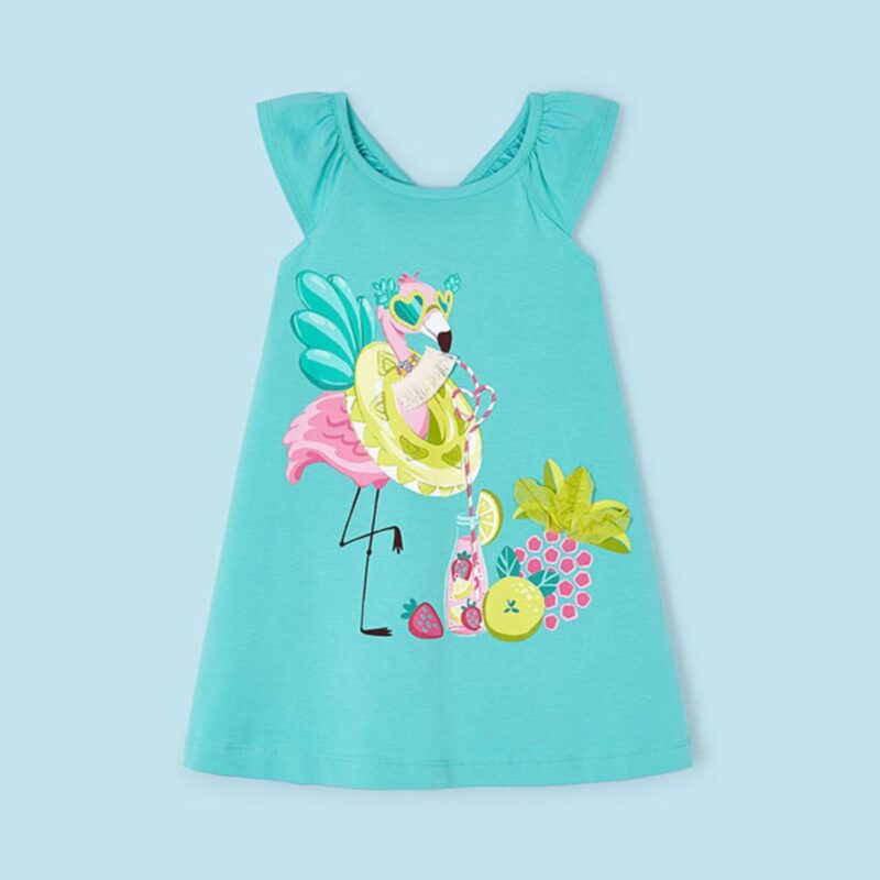 Flamingo Cotton Dress