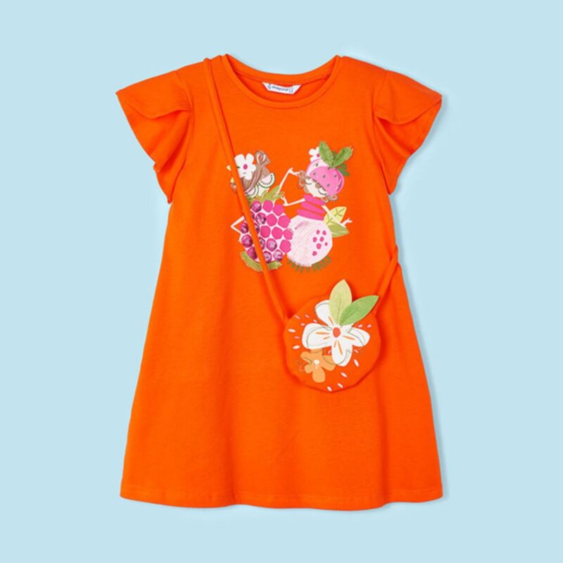 Orange Tutti Fruit Handbag Dress
