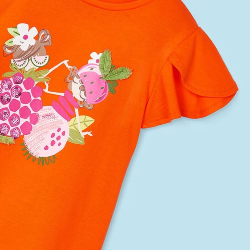 Orange Tutti Fruit Handbag Dress - Image 3
