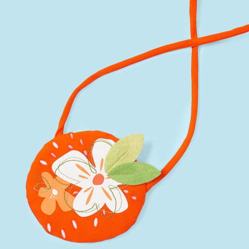 Orange Tutti Fruit Handbag Dress - Image 4