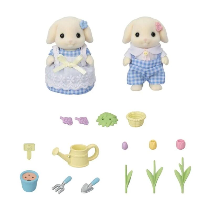 Blossom Gardening Set -Flora Rabbit Sister & Brother - Image 5