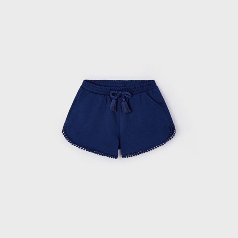 Dark Blue Cotton Short
