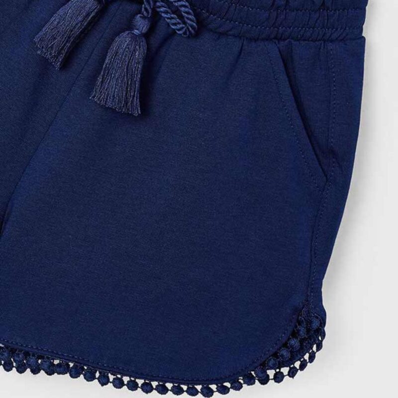 Dark Blue Cotton Short - Image 3