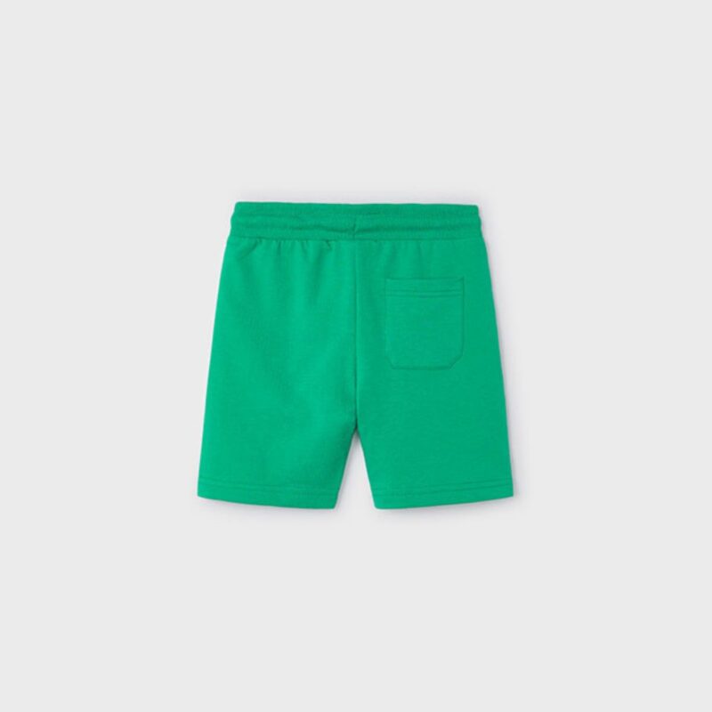 Bright Green Basic Cotton Shorts - Image 2