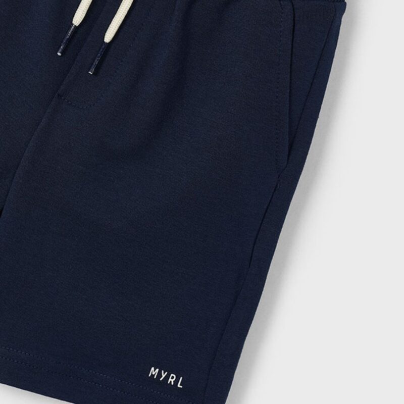 Navy Basic Cotton Shorts - Image 2