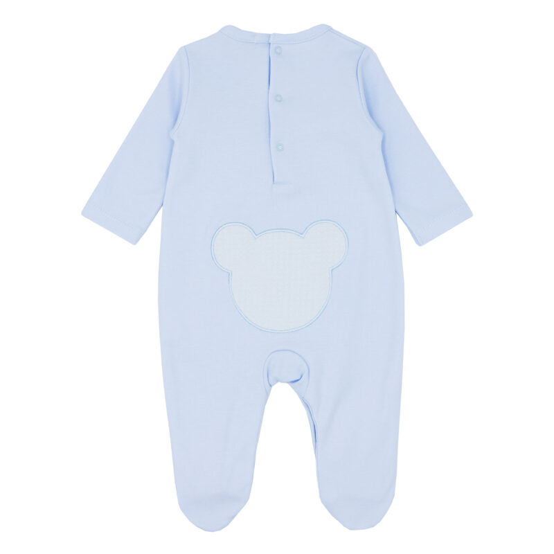Bear Applique Cotton All in One Blue - Image 2