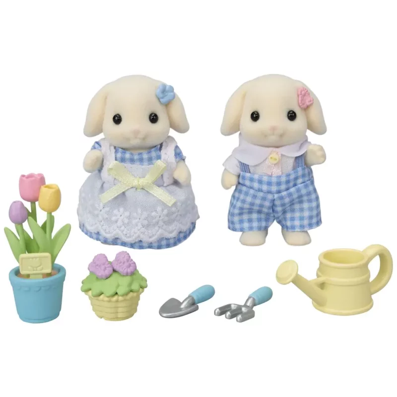 Blossom Gardening Set -Flora Rabbit Sister & Brother - Image 3
