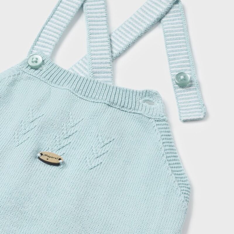Newborn 2 Piece Blue Dungaree Set - Image 3
