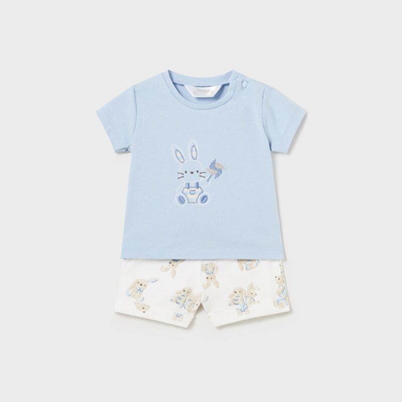 Boys Bear & Bunny 4 Piece Short Set - Image 2