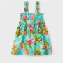 Dark Blue Pineapple Cotton Dress - 8 Years