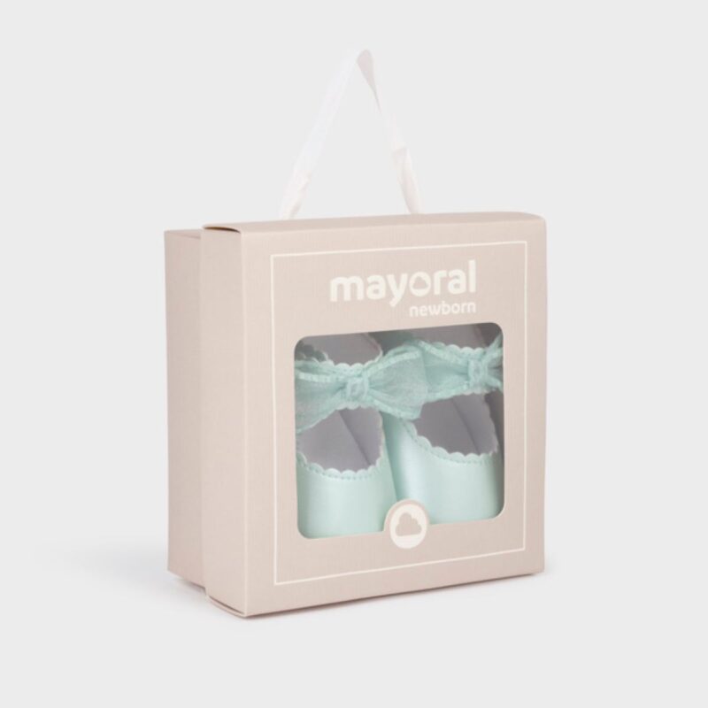 Newborn Mary Janes with Bow - Image 3