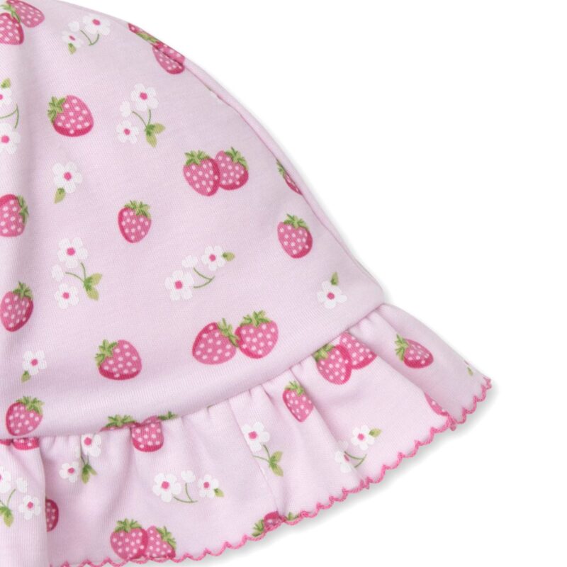 Baby Girls Pink Strawberry Essence Hat - Image 2