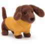 Sweater Sausage Dog Yellow