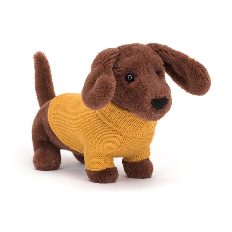 Sweater Sausage Dog Yellow - Image 3