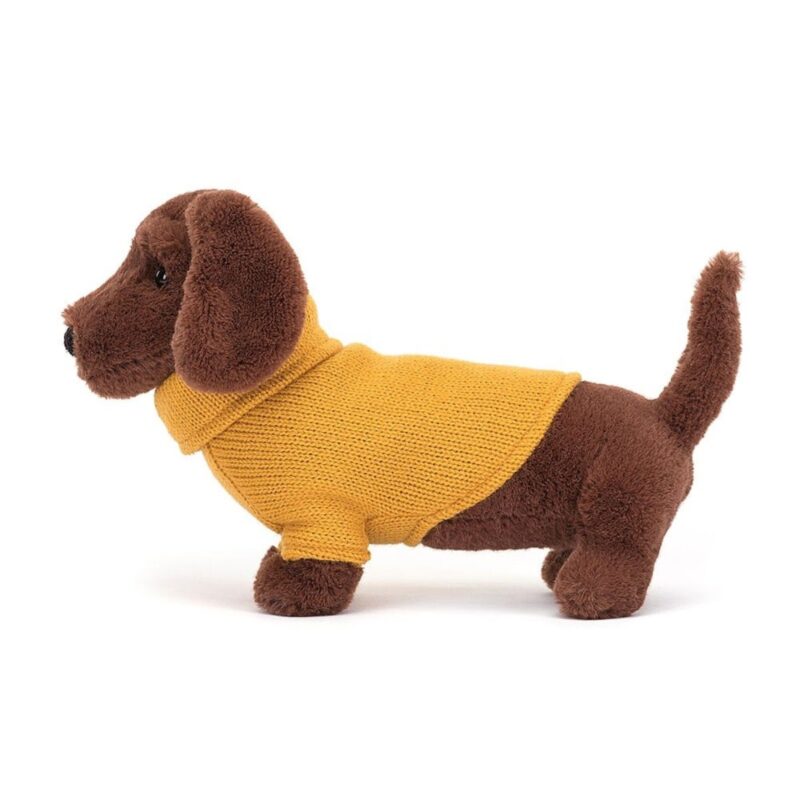 Sweater Sausage Dog Yellow - Image 4