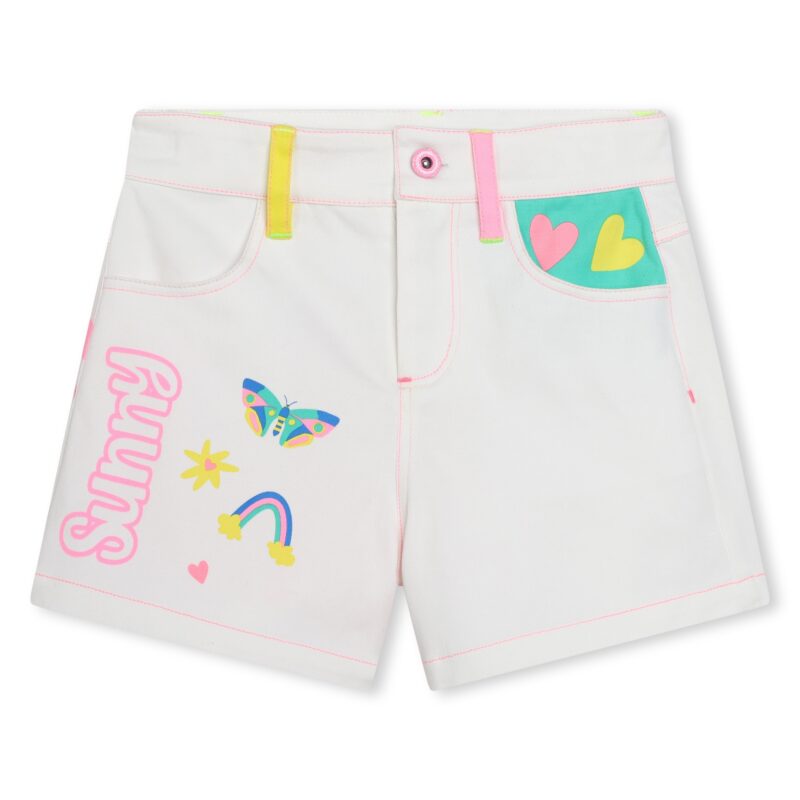 Colour Block Cotton Shorts - Image 4