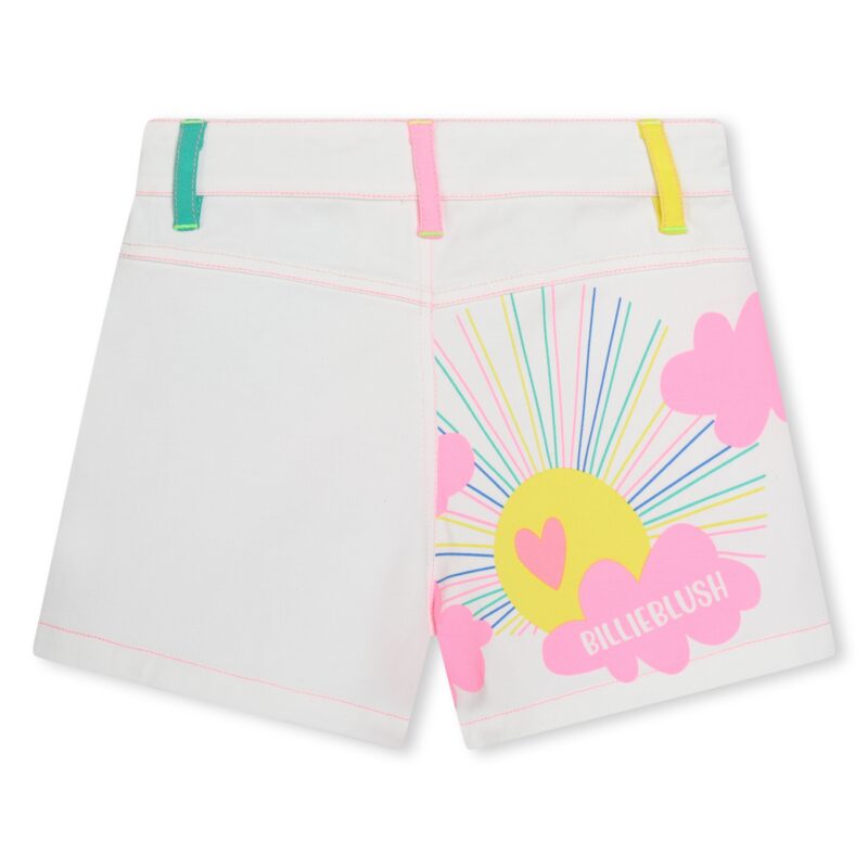 Colour Block Cotton Shorts - Image 3