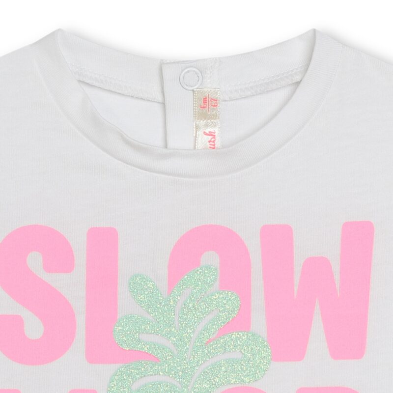 Baby Girls Slow Mood Short Sleeved T-shirt - Image 3