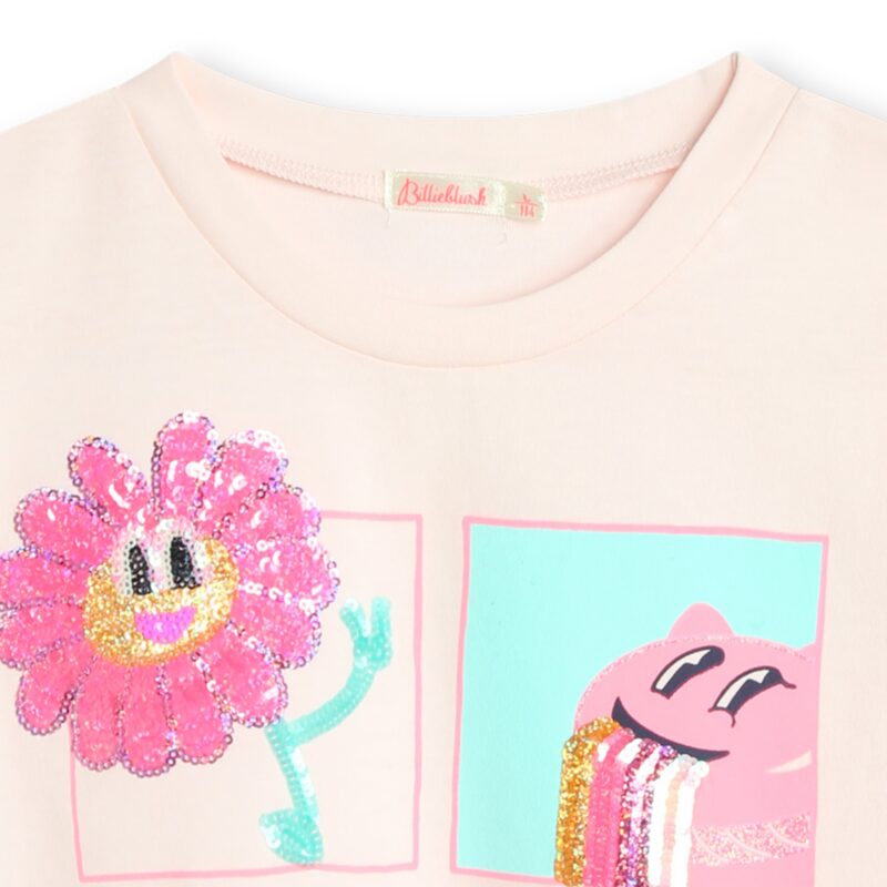 Sequin Ice Cream T-shirt - White - Image 4