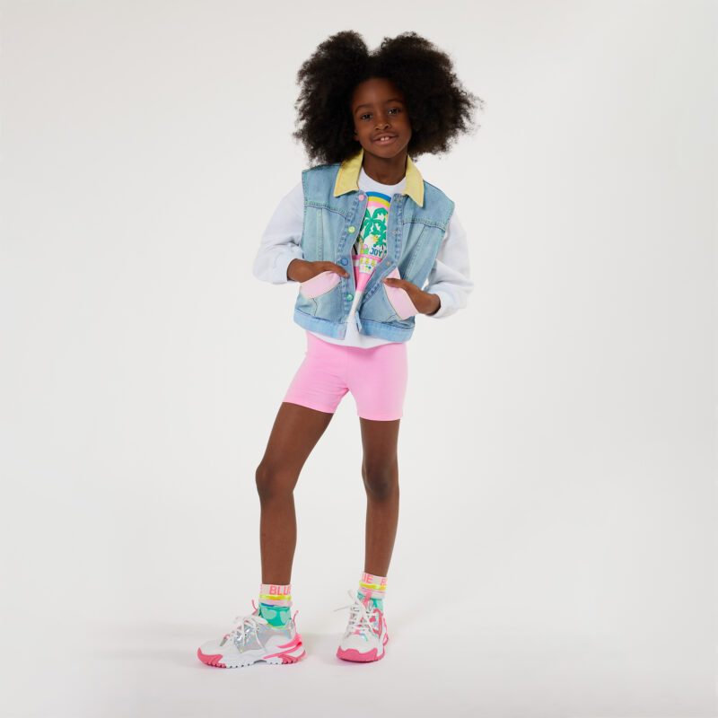 Girls White Cotton Campervan Sweatshirt - Image 5