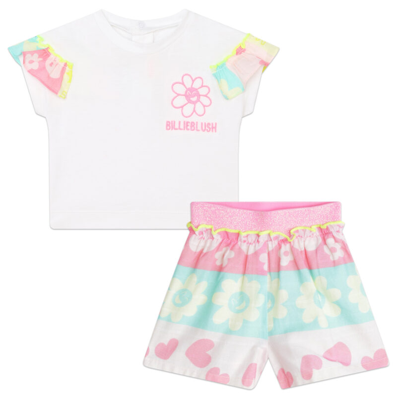 Baby Girls T-shirt and Elasticated Waist Shorts - Image 6