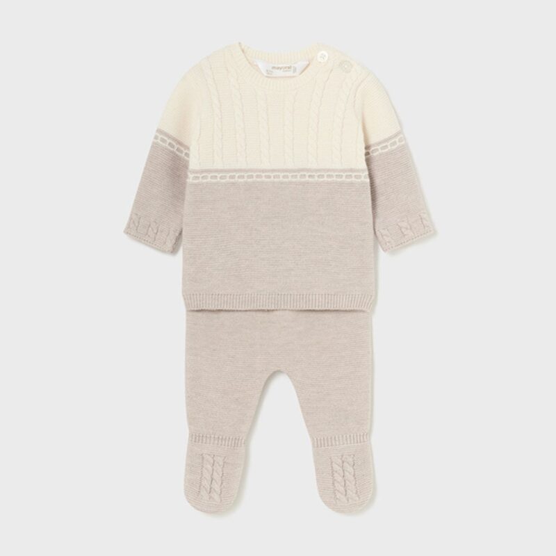Newborn Boy Striped Jumper and Leggings Set
