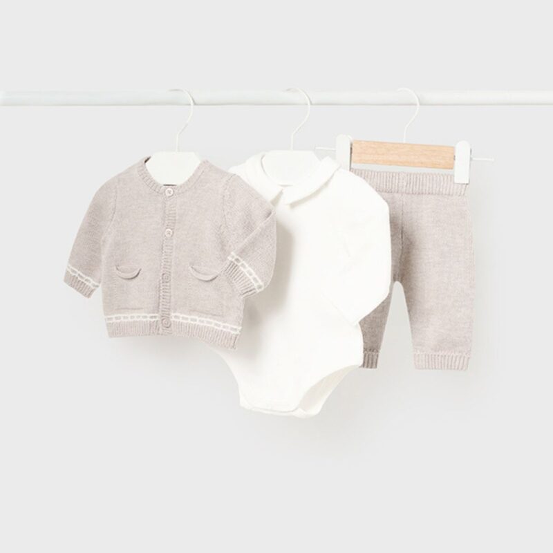 Newborn Boy 3 Piece Tricot Set