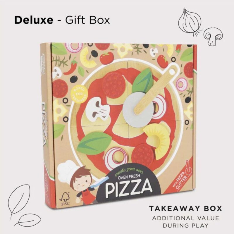 Pizza and Toppings with Slice Cutter - Image 2