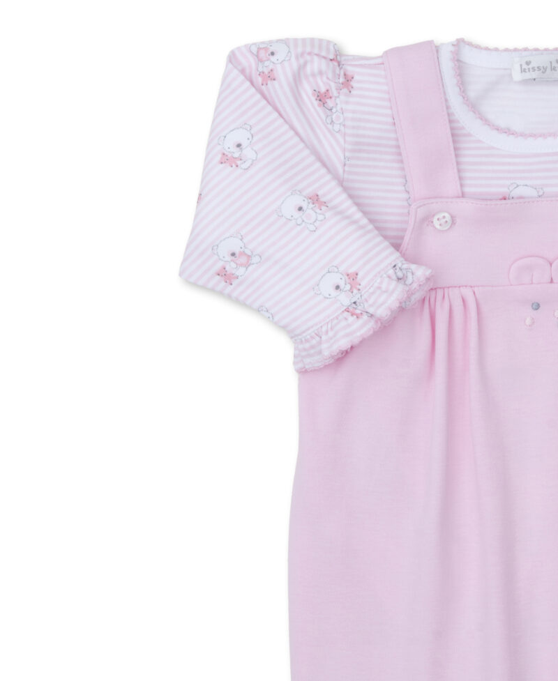Beary Best Friends Pink Overall Set - Image 2