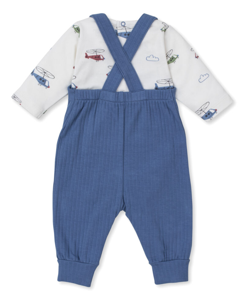 Boys Blue Helicopter Rescue Babysuit Set - Image 2