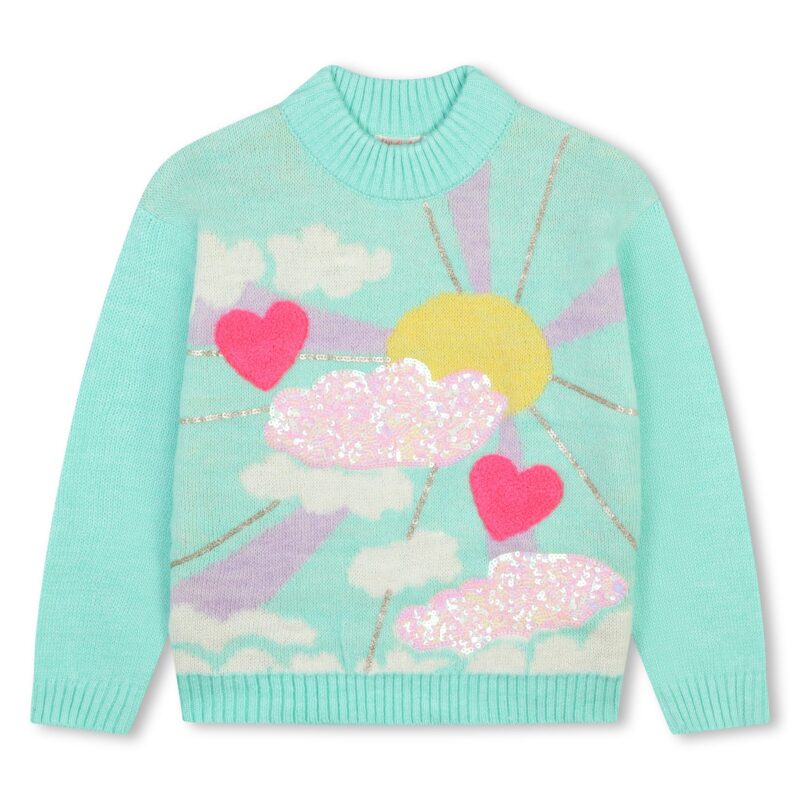 Knitted Sun and Clouds Jumper