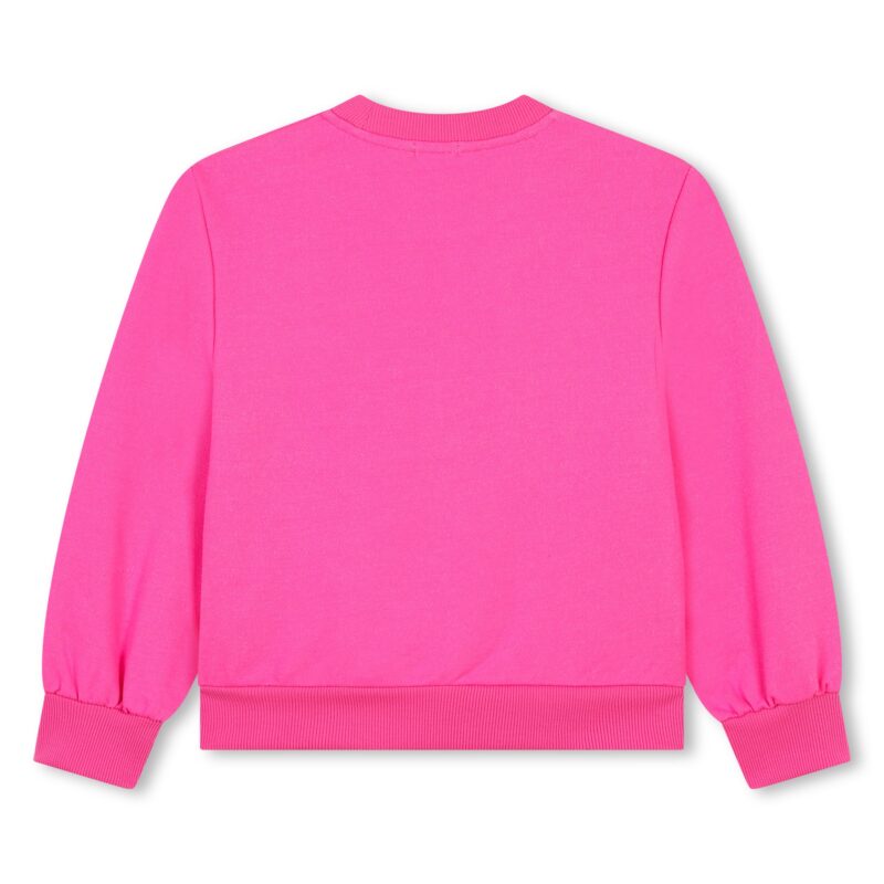 Girls Pink Love Sweatshirt - Image 2