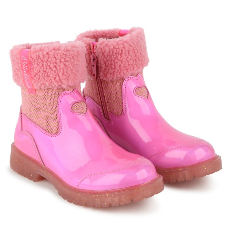Ankle Boots With Fleece Cuffs