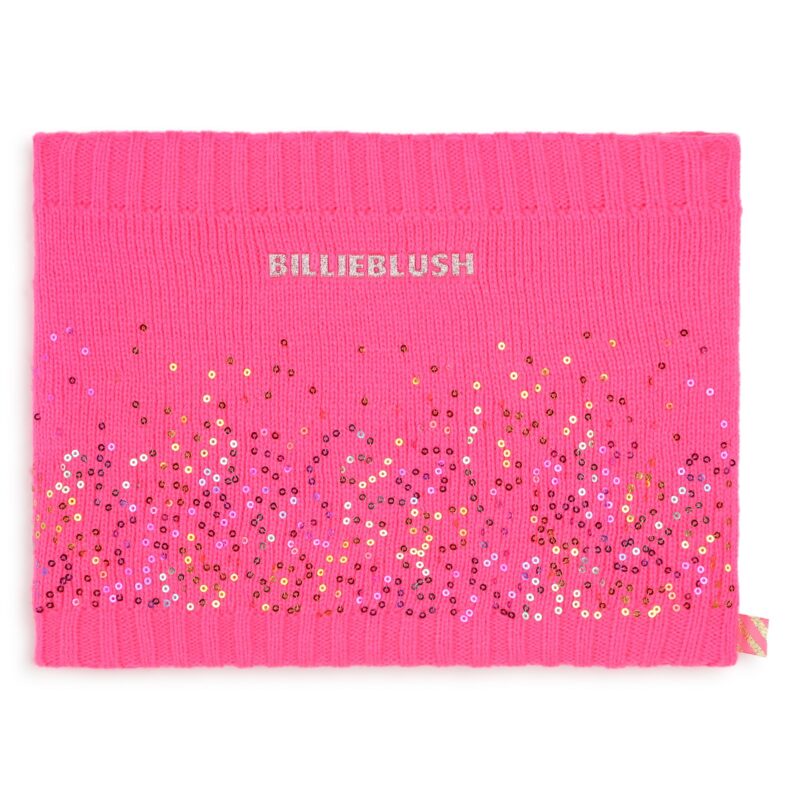 Sparkly knitted Snood Pink