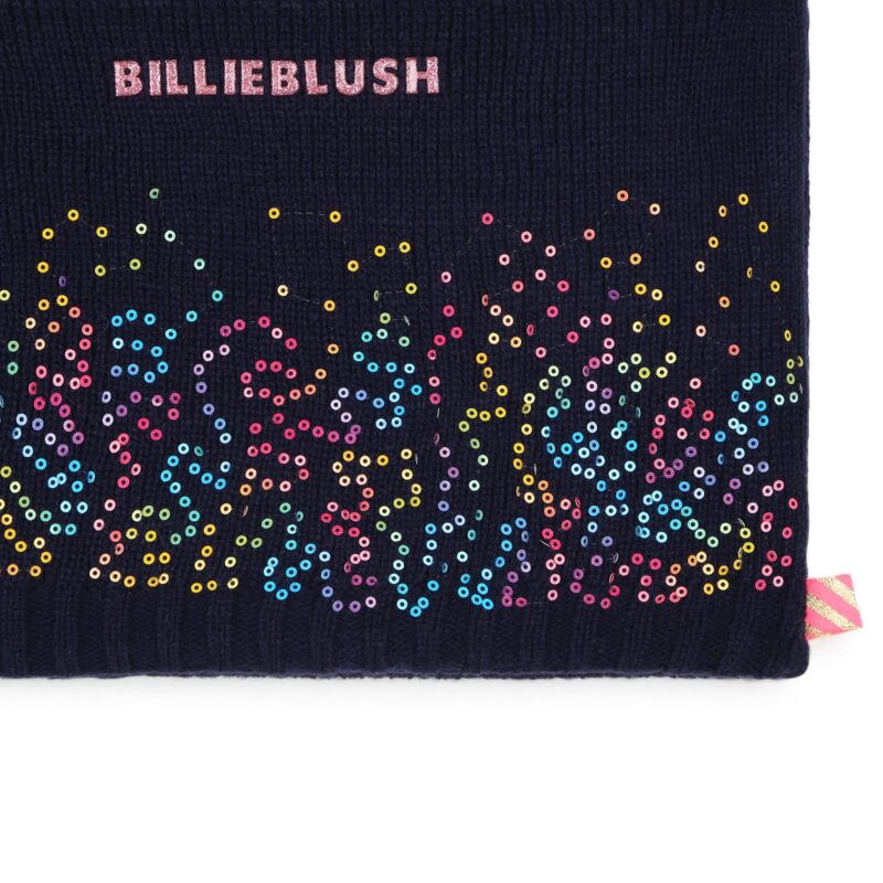 Sparkly knitted Snood Navy - Image 3