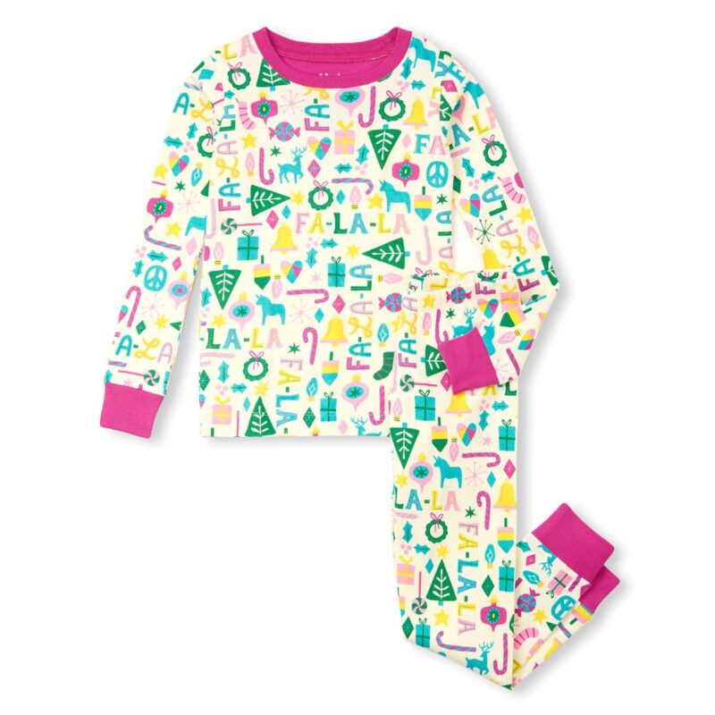 Pink Falala Cotton Pyjama Set