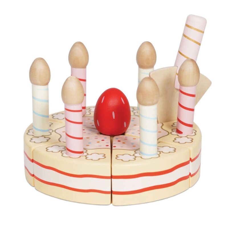 Sliceable Birthday Cake & Candles - Image 3