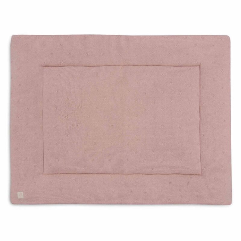Playpen Mat 75x95cm Check Knit - Wild Rose