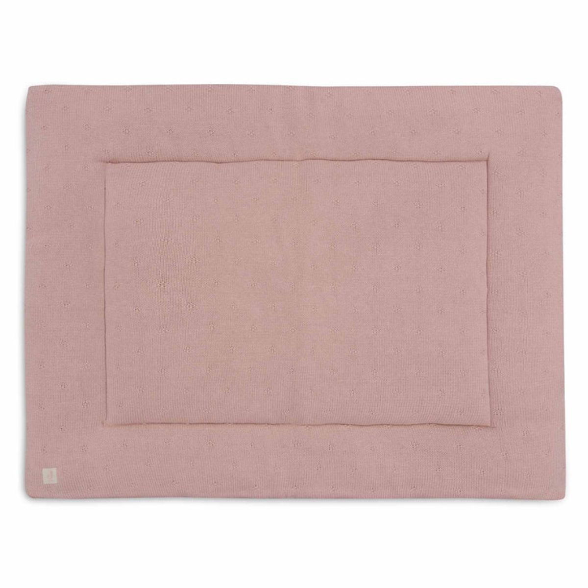 Playpen Mat 75x95cm Check Knit - Wild Rose