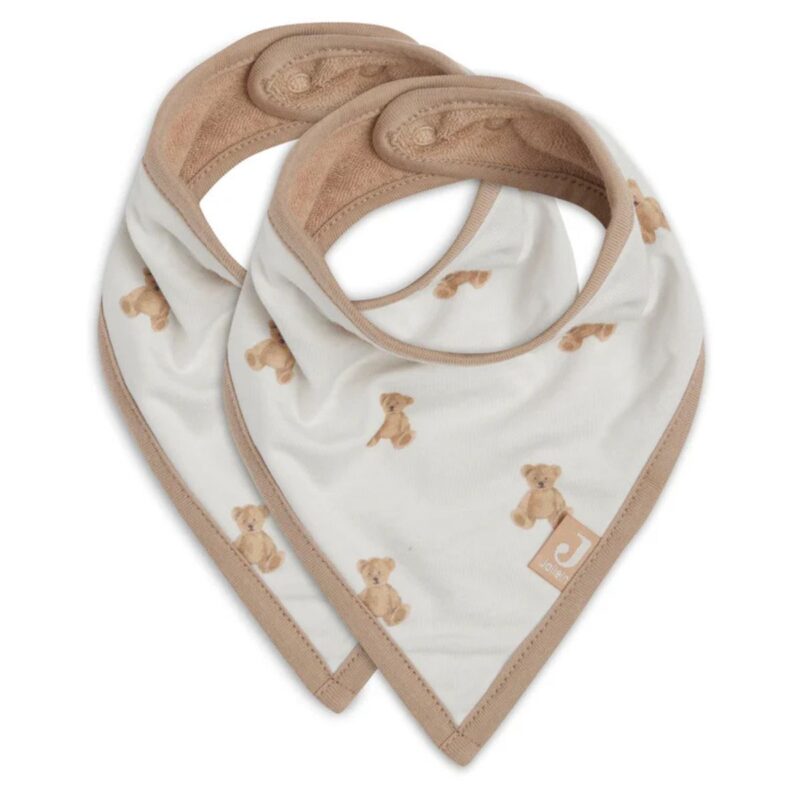 Bib Bandana - Teddy Bear - GOTS - 2 Pack