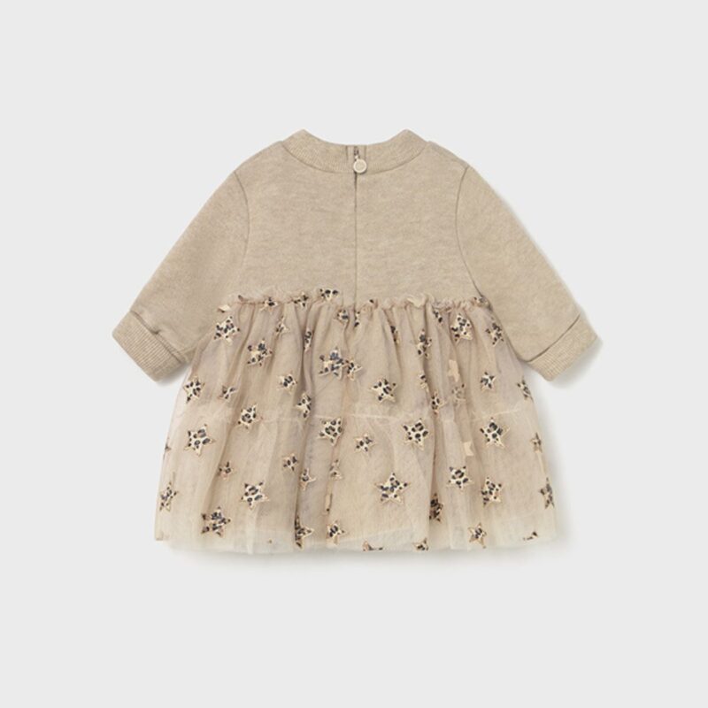 Newborn Oat Tulle Dress - Image 2