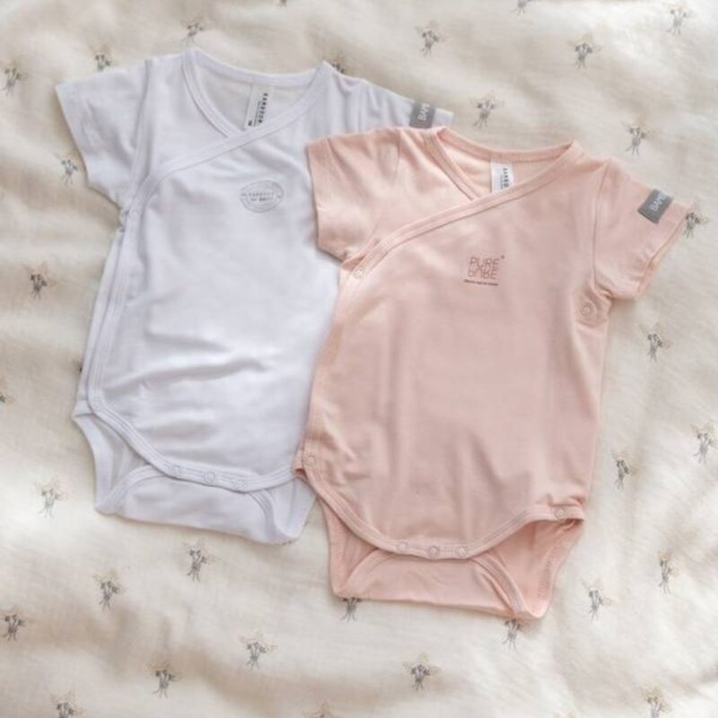 Short-sleeved bodysuit pack- 2pc - Pink
