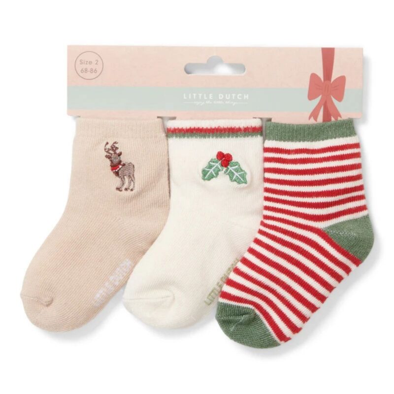 3 Pack Baby Socks - Christmas - Image 2