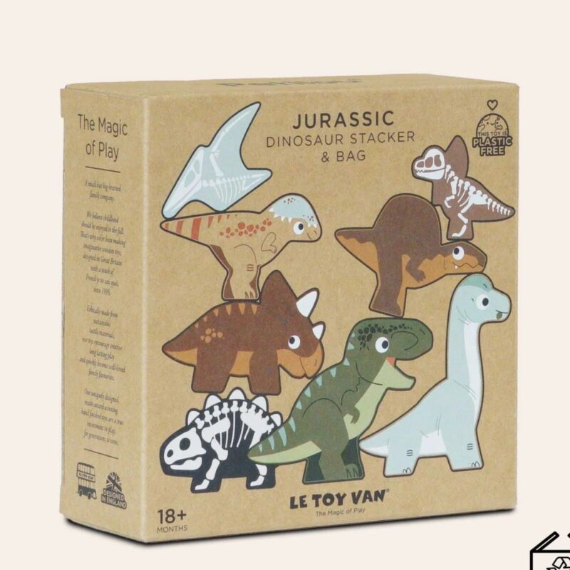 Jurassic Stacking Dinosaurs & Bag - Image 2