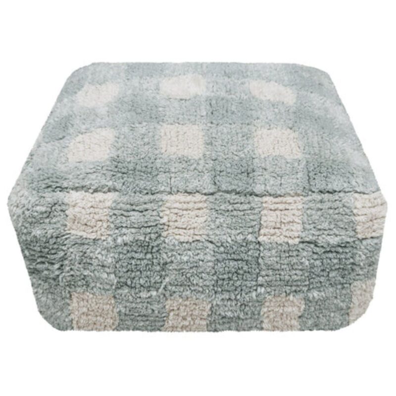 Pouf Vichy Blue Sage
