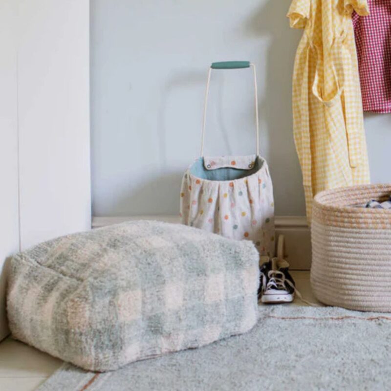 Pouf Vichy Blue Sage - Image 2